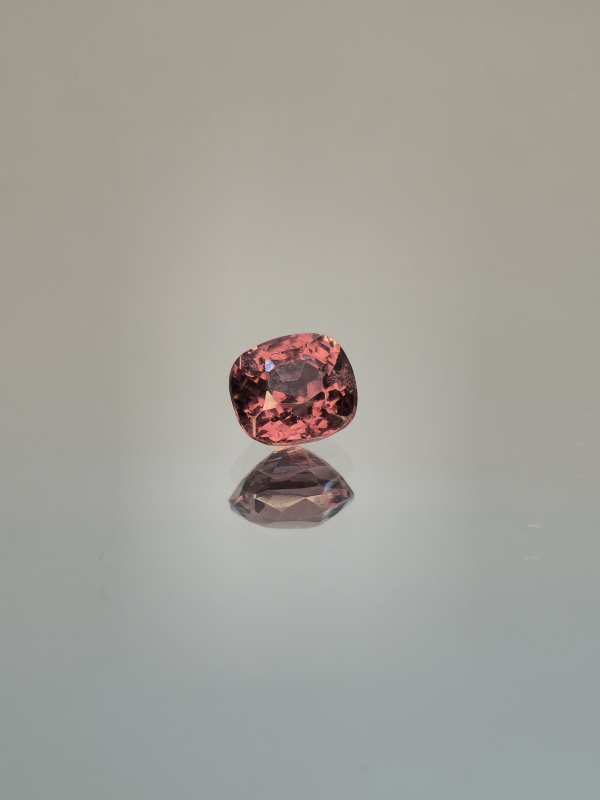 Untreated spinel Myanmar Dust Pink cushion cut natural gemstone Unique Color