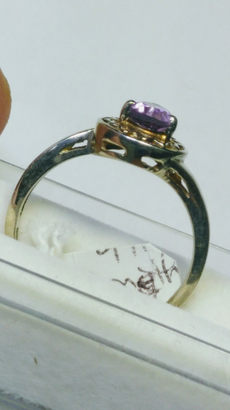 LOVELY NATURAL AMETHYST IN.925 STERLING SILVER DESIGNER RING IN SIZE 9.0-9.25!