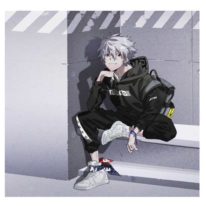 EVANGELION [VIVIFY x RADIO EVA] W Cord Beads Bracelet (NAGISA KAORU)