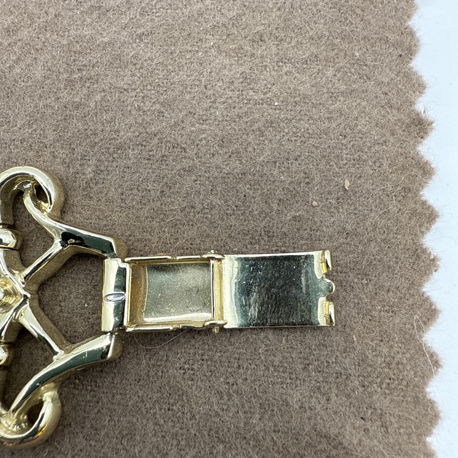 Vintage Countess Porcelain Courting Couple Bracelet Black Gold on White