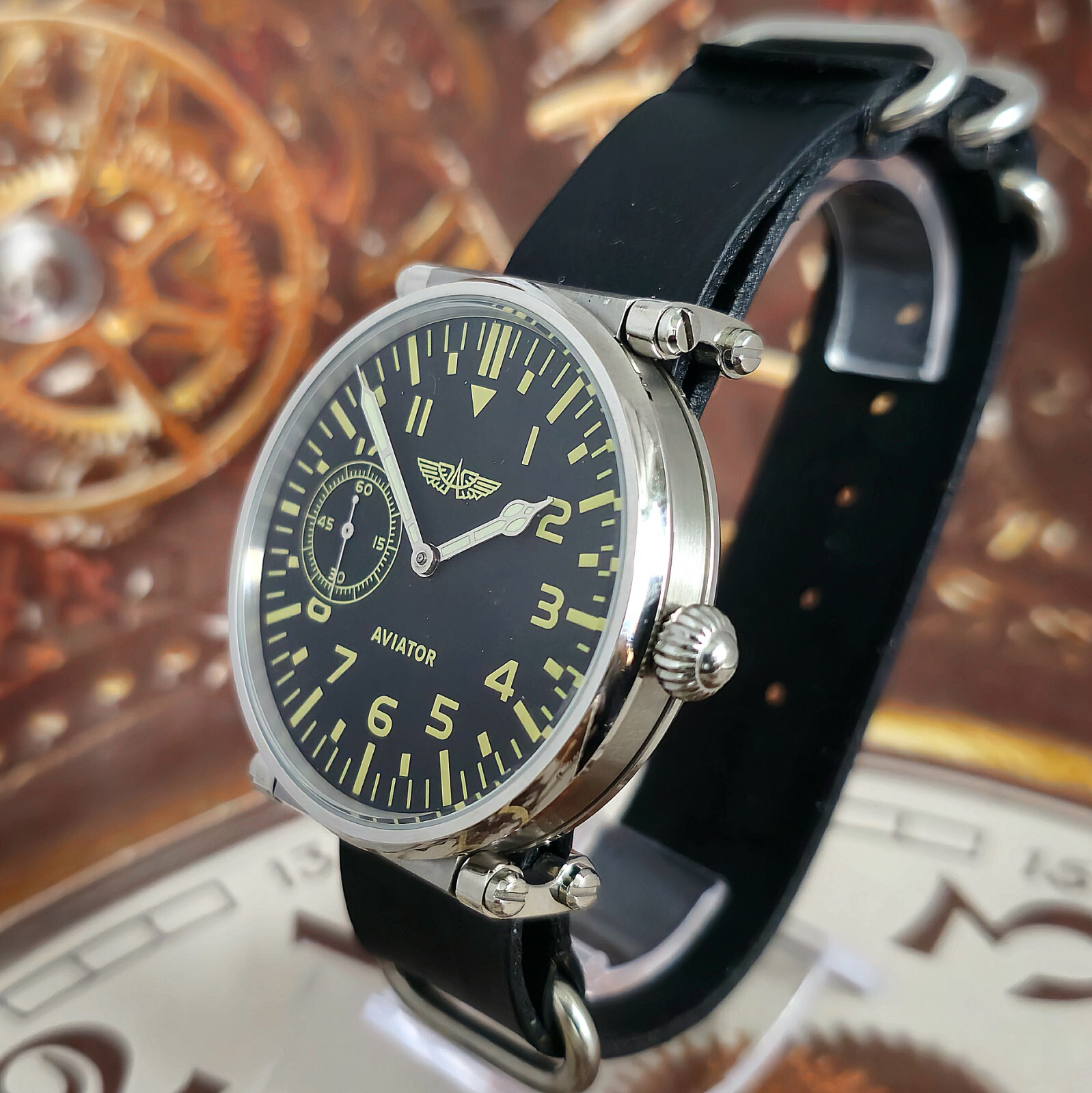 Vintage Watch USSR Marriage 3602 Aviator Men’s Style mechanism 18Jewels