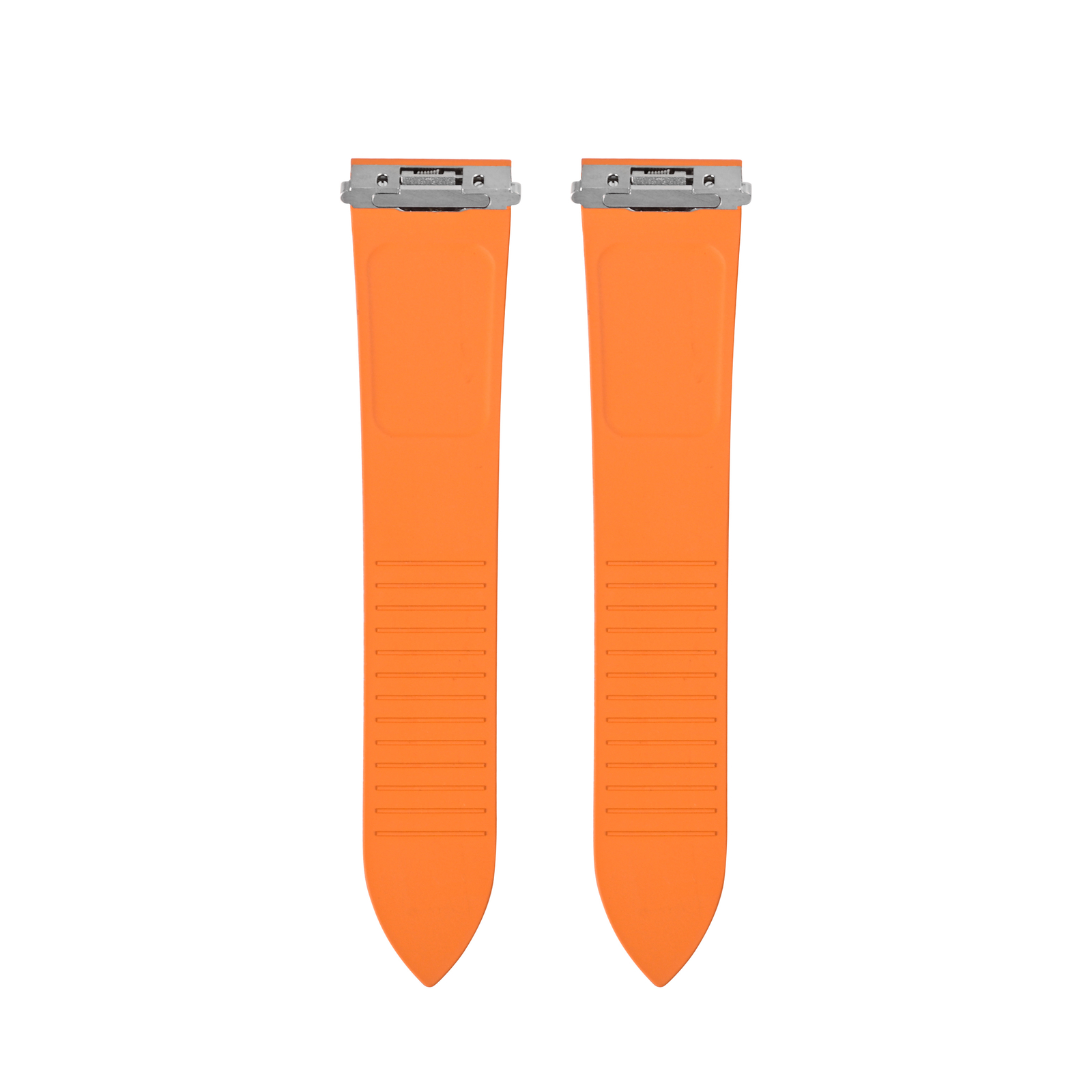 Orange Rubber Strap Band for Car.tier Santos Large Quick-Release 21mm