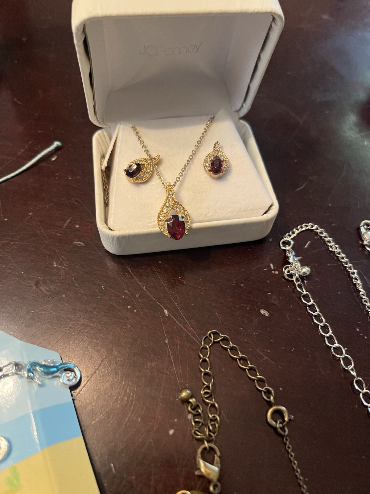 Miscellaneous Jewelry Lot, Rings Pendant Earrings Etc., Signed/stamped, Untested