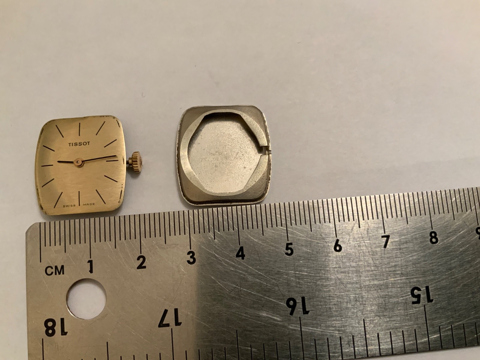 Tissot watch movement 69-21 ST with case back