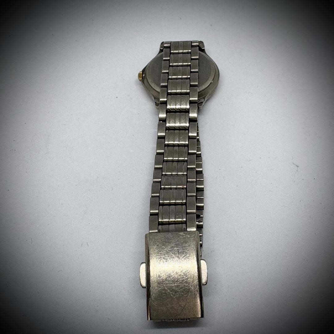SEIKO SPIRIT Titanium Ladies Watch, Gold Dial, Working Condition, New Battery Re