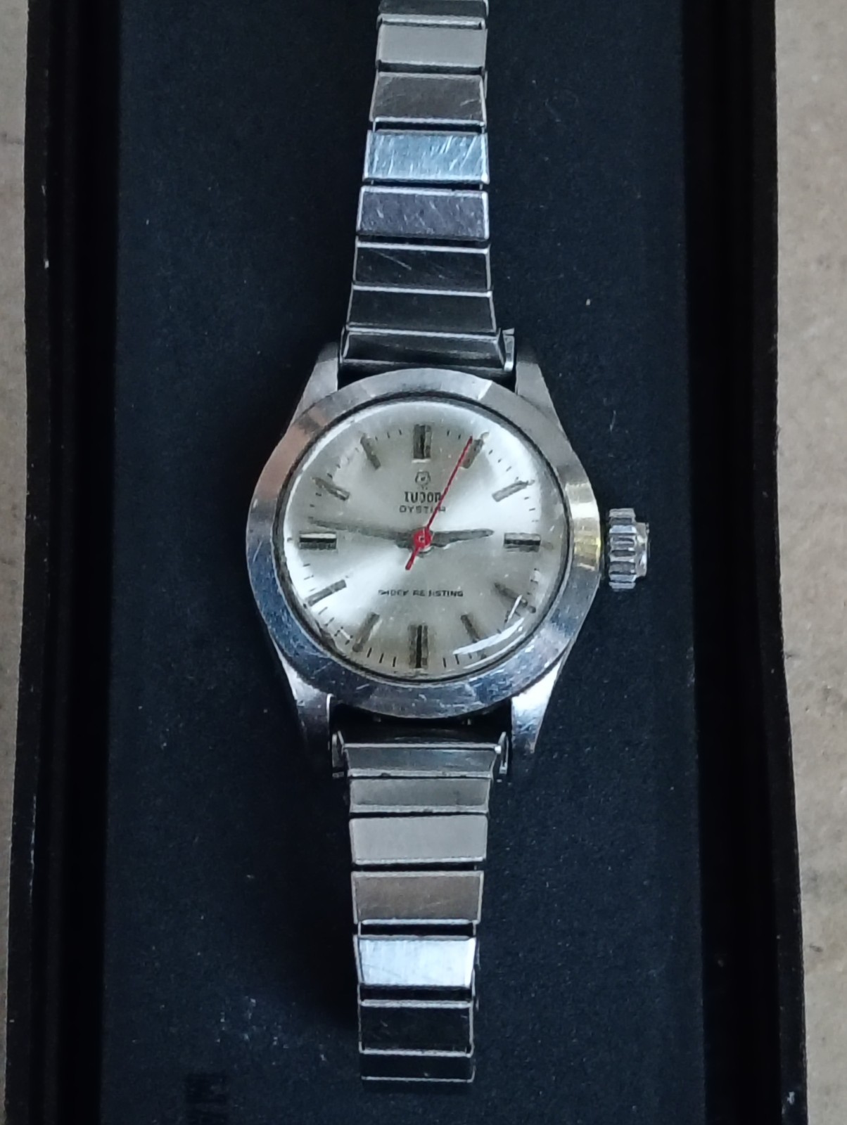 Tudor Princess Watch Red Seconds Arm 1958
