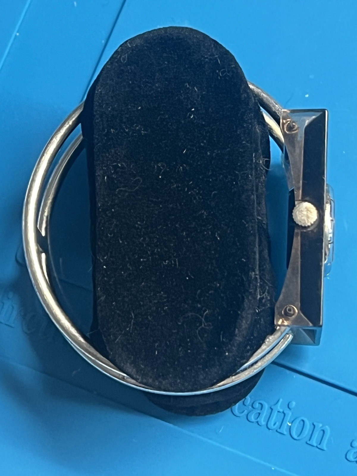 Vintage Lanvin Paris 1970s retro Lucite watch. Running