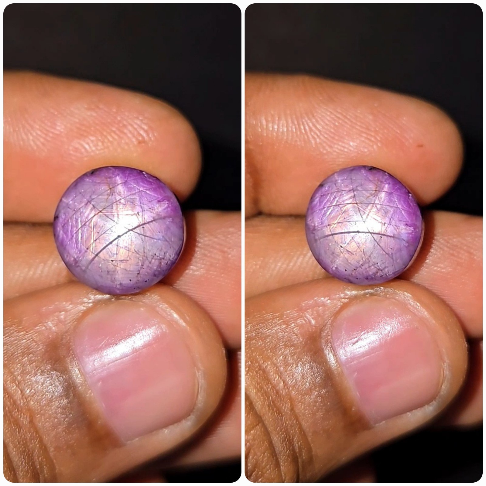 Natural 20.00 ct Star Ruby Pink Oval Cabochon untreated loose gemstone