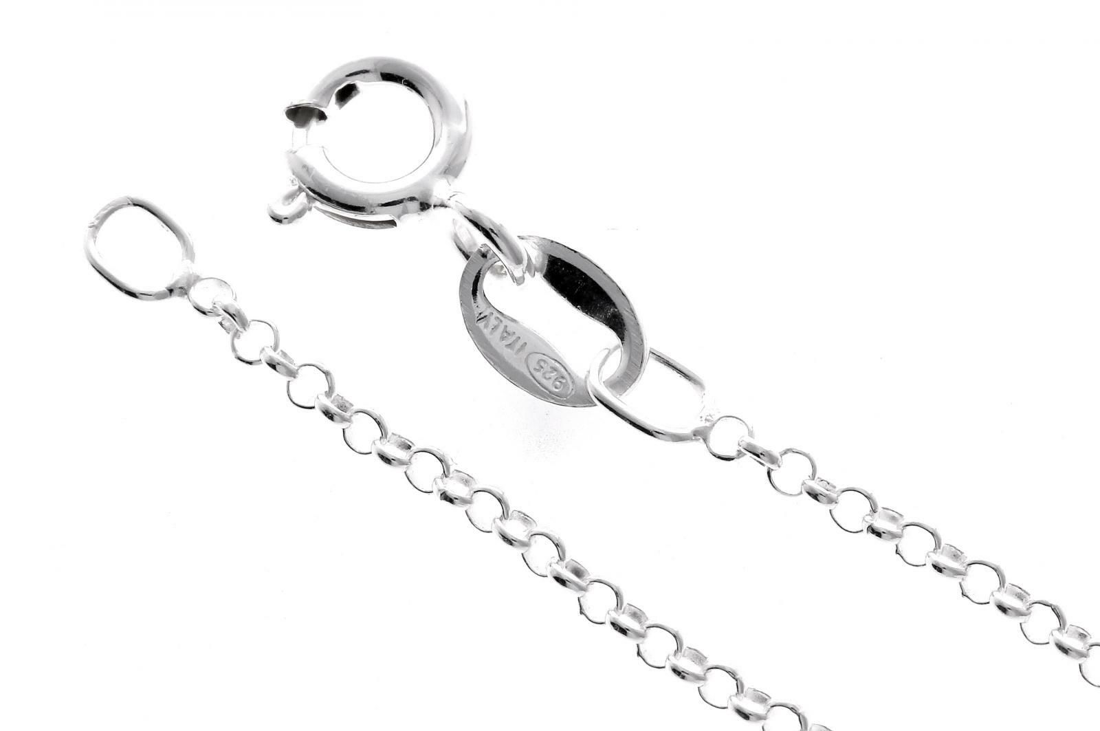 REAL ITALIAN 925 Sterling Silver Belcher-Rolo Chain 16″ 18″ 20″ GCH006 based @UK