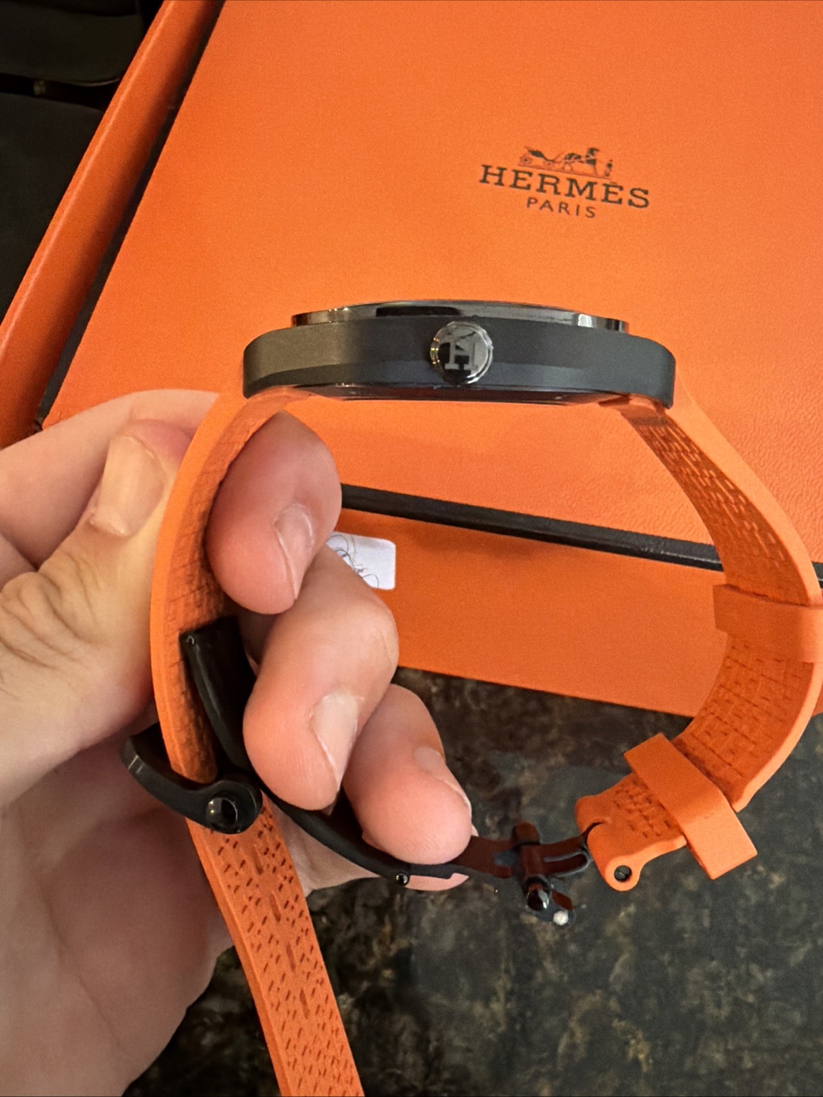 HERMES H08 Black Dial Automatic Watch (W049430WW00)