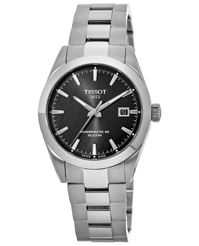 New Tissot Gentleman Automatic Black Dial Steel Men’s Watch T127.407.11.051.00