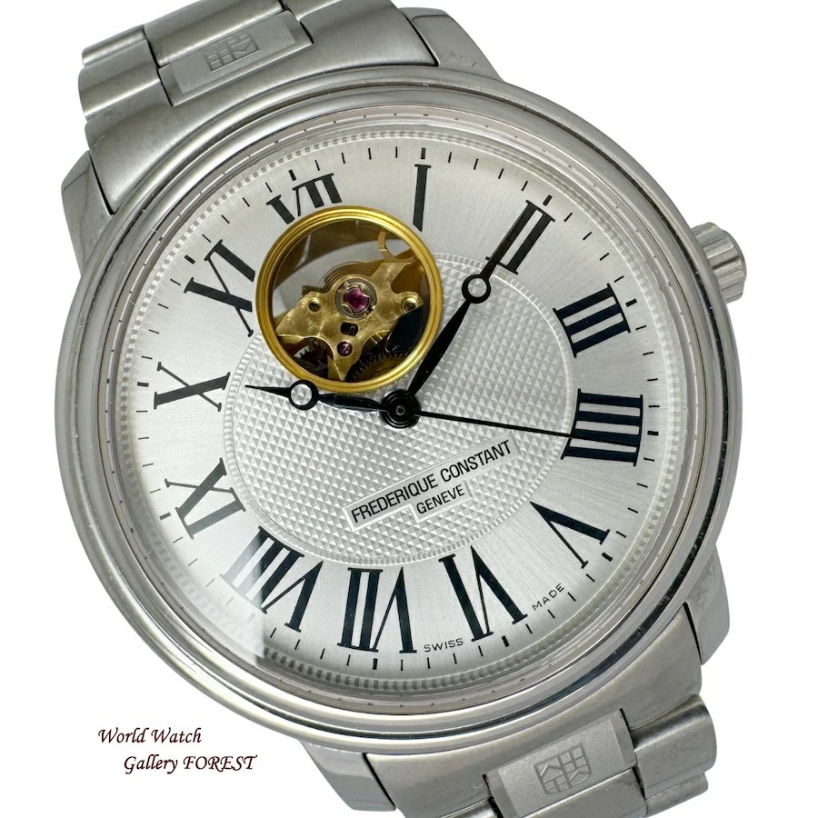 Frederique Constant Classic Heart Beat Men’s Automatic Watch Silver Dial From Ja