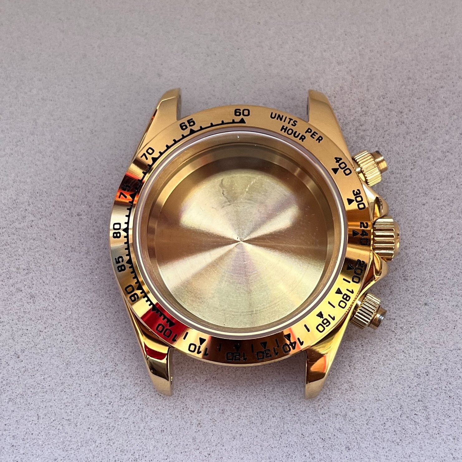 Watch Case for VK63 Movement Mecha-Quartz Chronograph 40mm Stainless Steel