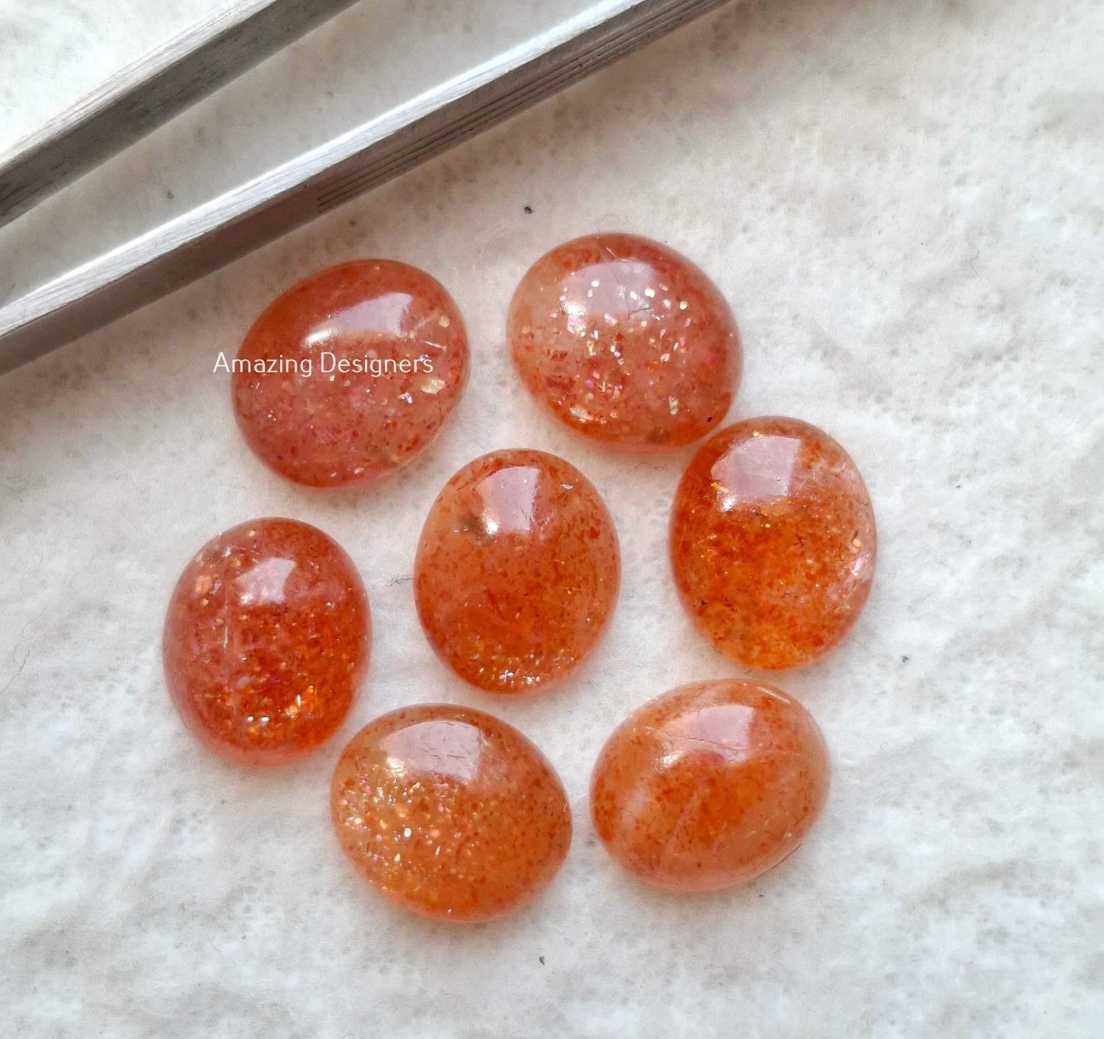 Natural Sunstone Oval Cabochon 5x7mm to 12x16mm Loose Gemstone