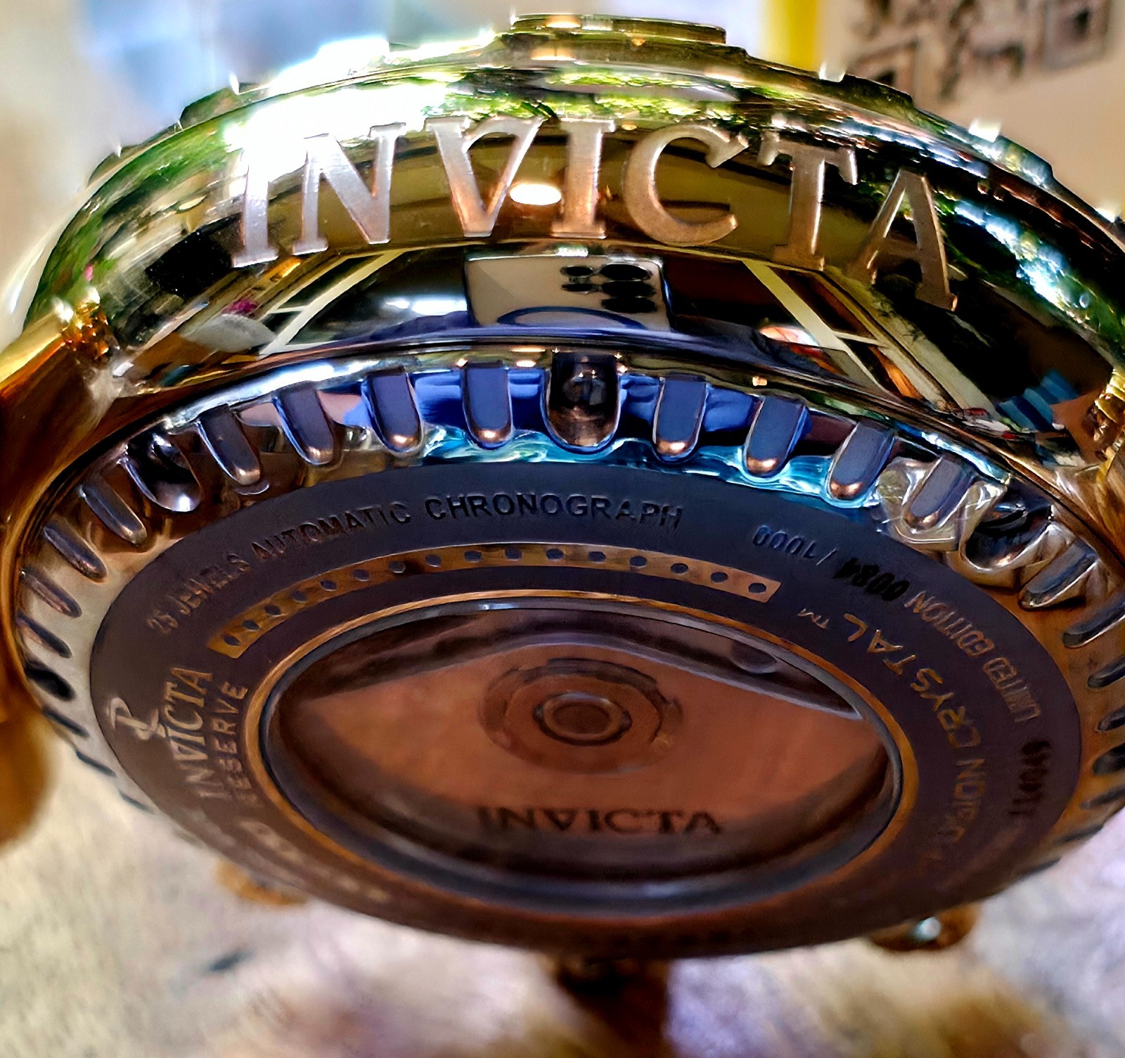 INVICTA SWISS MADE SUBACQUA NOMA I VALJOUX 7750 AUTO CHRONO LE BLUE DIAL & 18KT