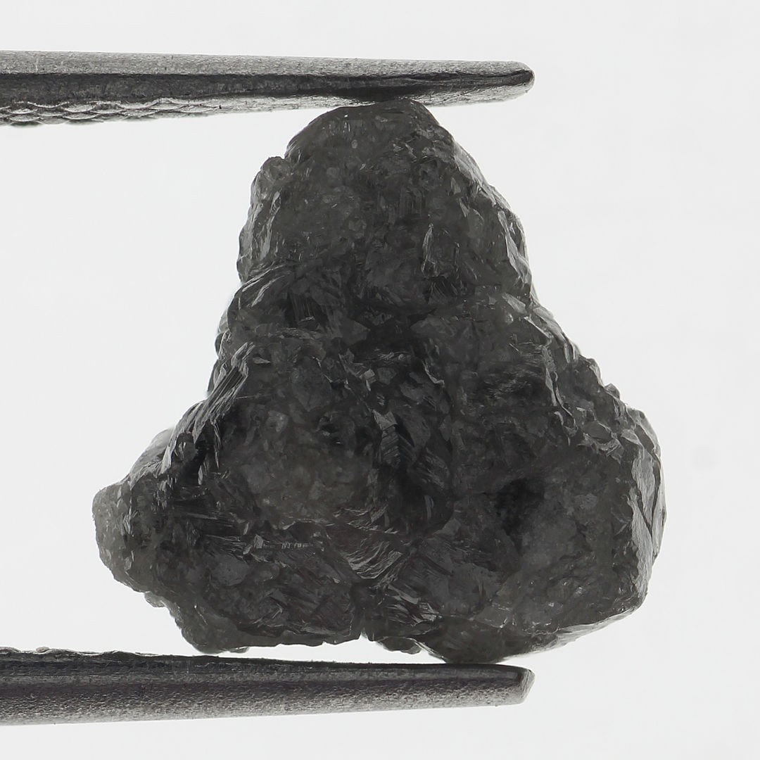 Grey black 7.86×7.54×5.43MM Natural Loose 2.33 CARAT Rough Diamond