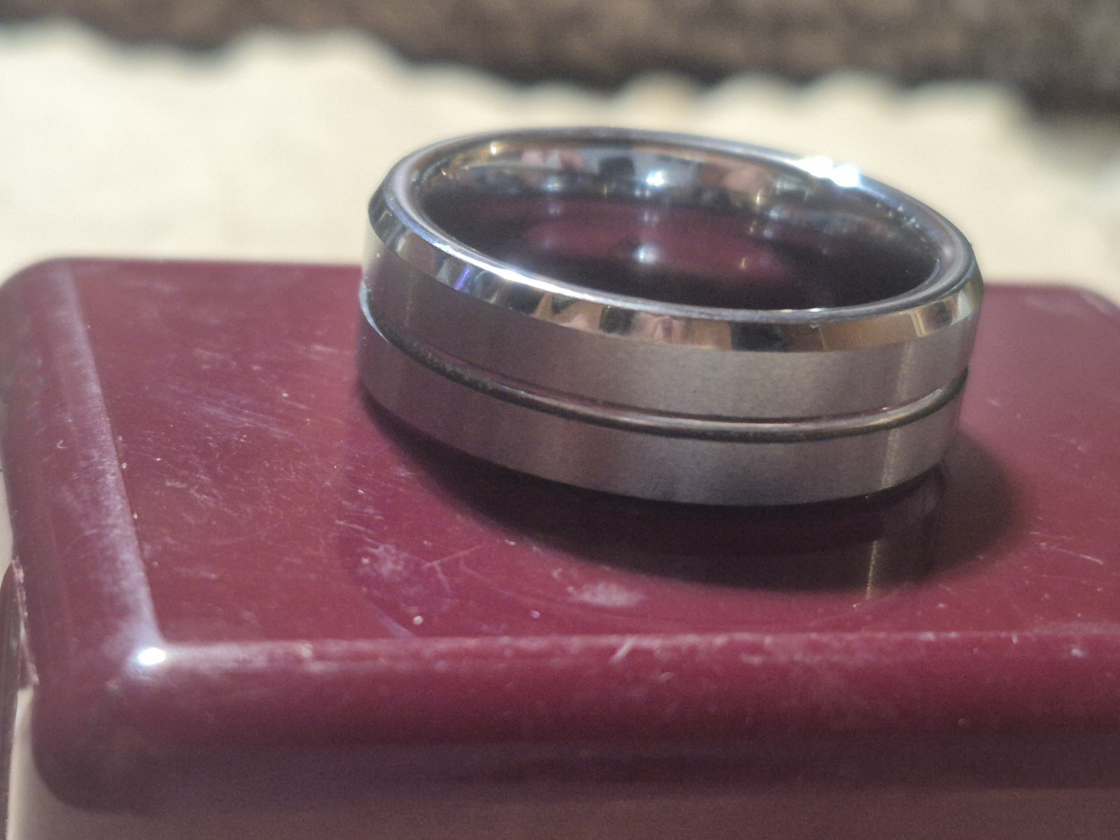 Mens Size 10 Tungsten Ring ( Wedding Ring Acceptable)