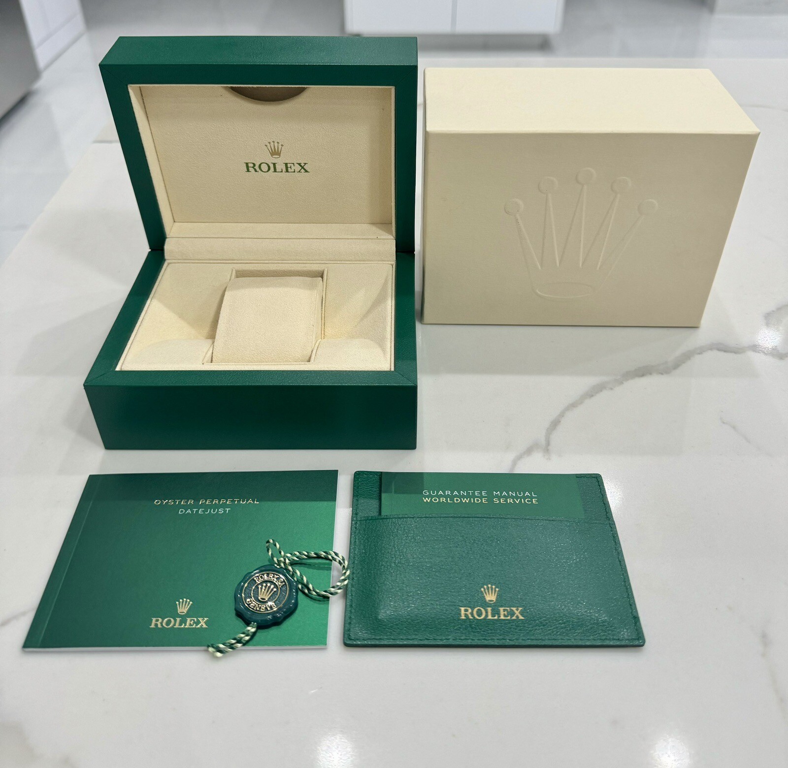 Authentic NEW STYLE ROLEX Datejust Watch Box Booklet 179273 179173 116234 116200