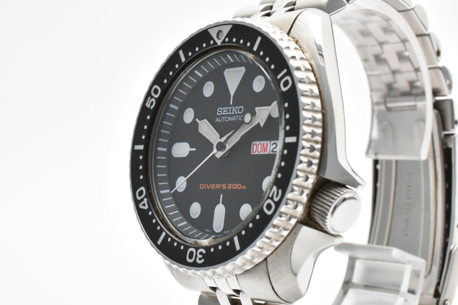 [NEAR MINT] SEIKO SKX007 7S26-0020 Divers Black Boy Automatic Men’s Watch Japan