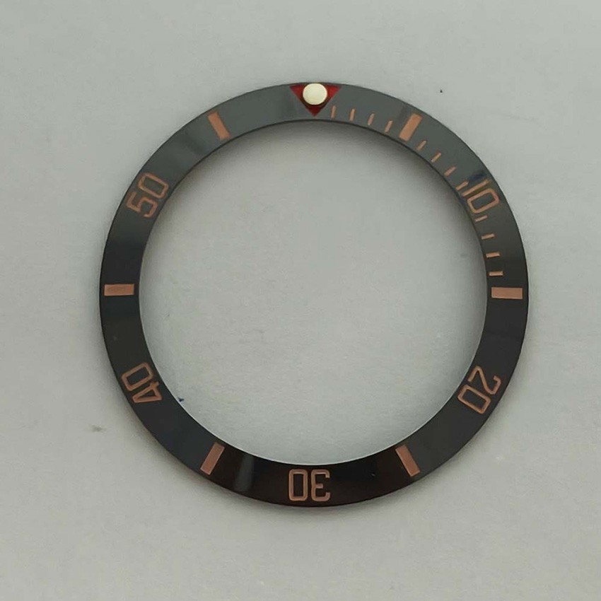 Replacement Ceramic Bezel Insert SUB Beveled Bezel Ring Watch Accessories