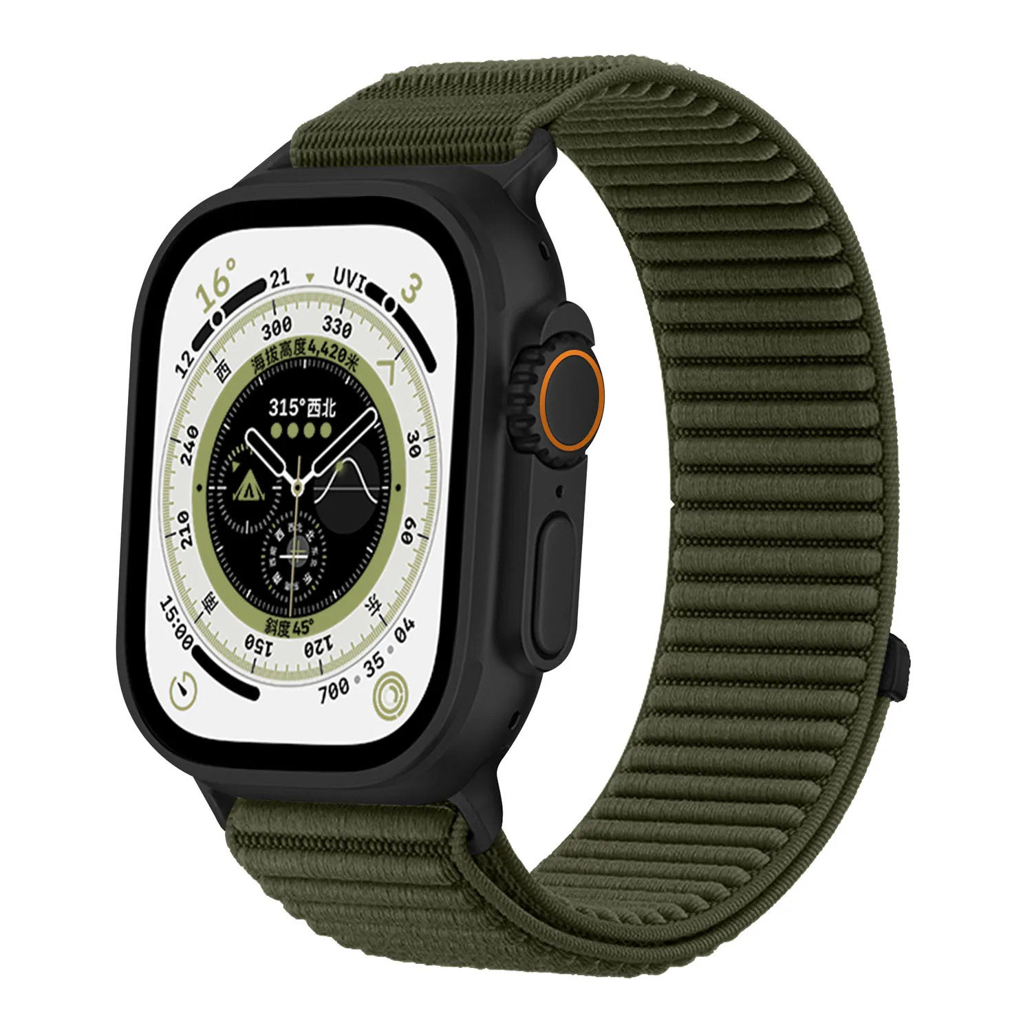 Nylon Strap Wristband For Apple Watch Band 40 41 42 44 45 46 49mm Ultra Bracelet