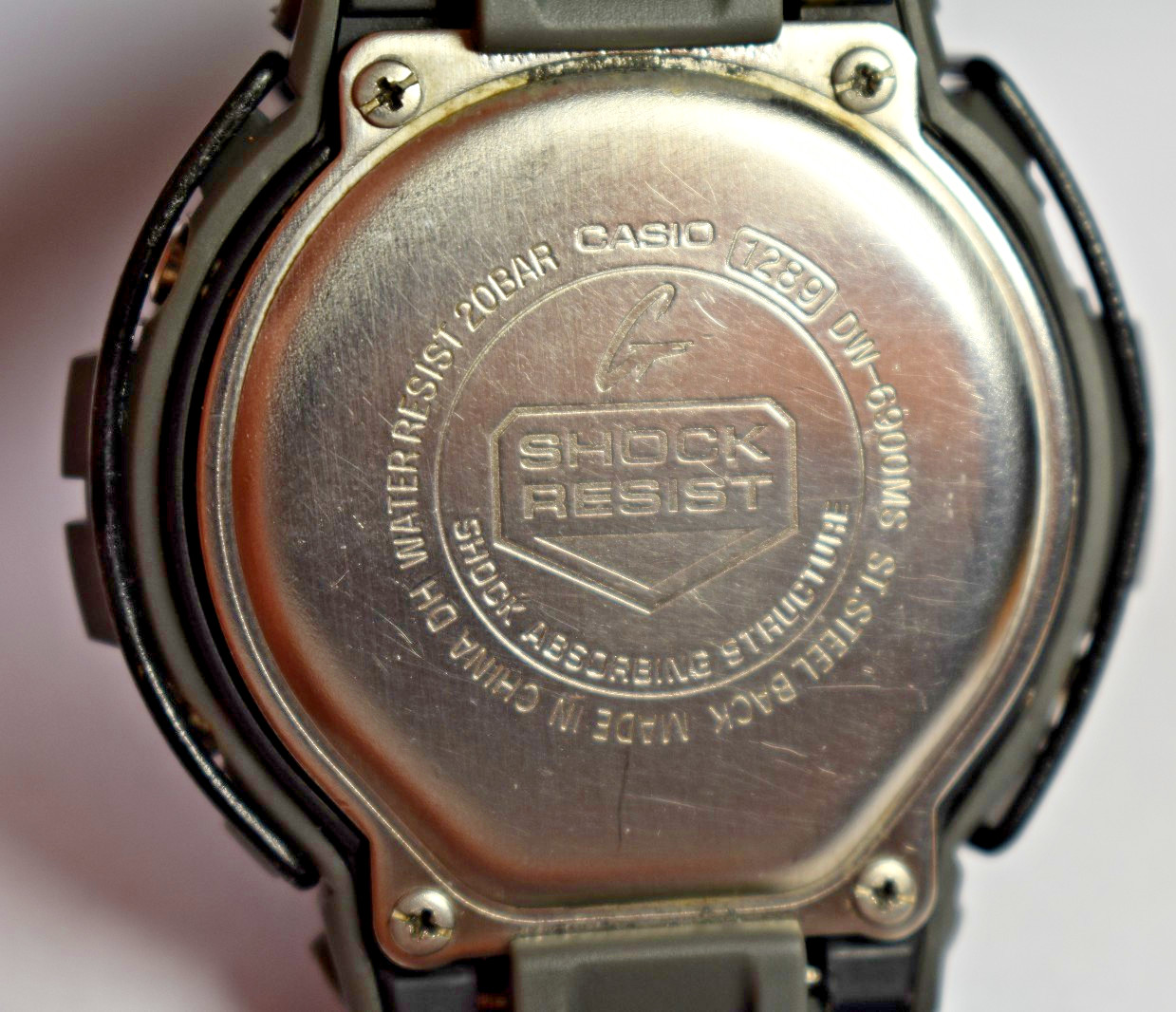 MODIFIED Casio G-Shock DW-6900MS (1289) Gray Men’s Watch NEW BATTERY!