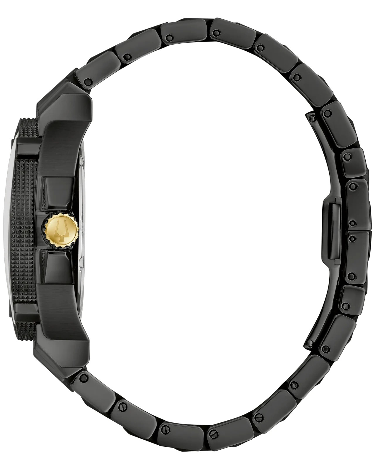 Bulova Men’s Icon Calendar Precisionist Luminous Quartz Black Watch 40 MM 98B408