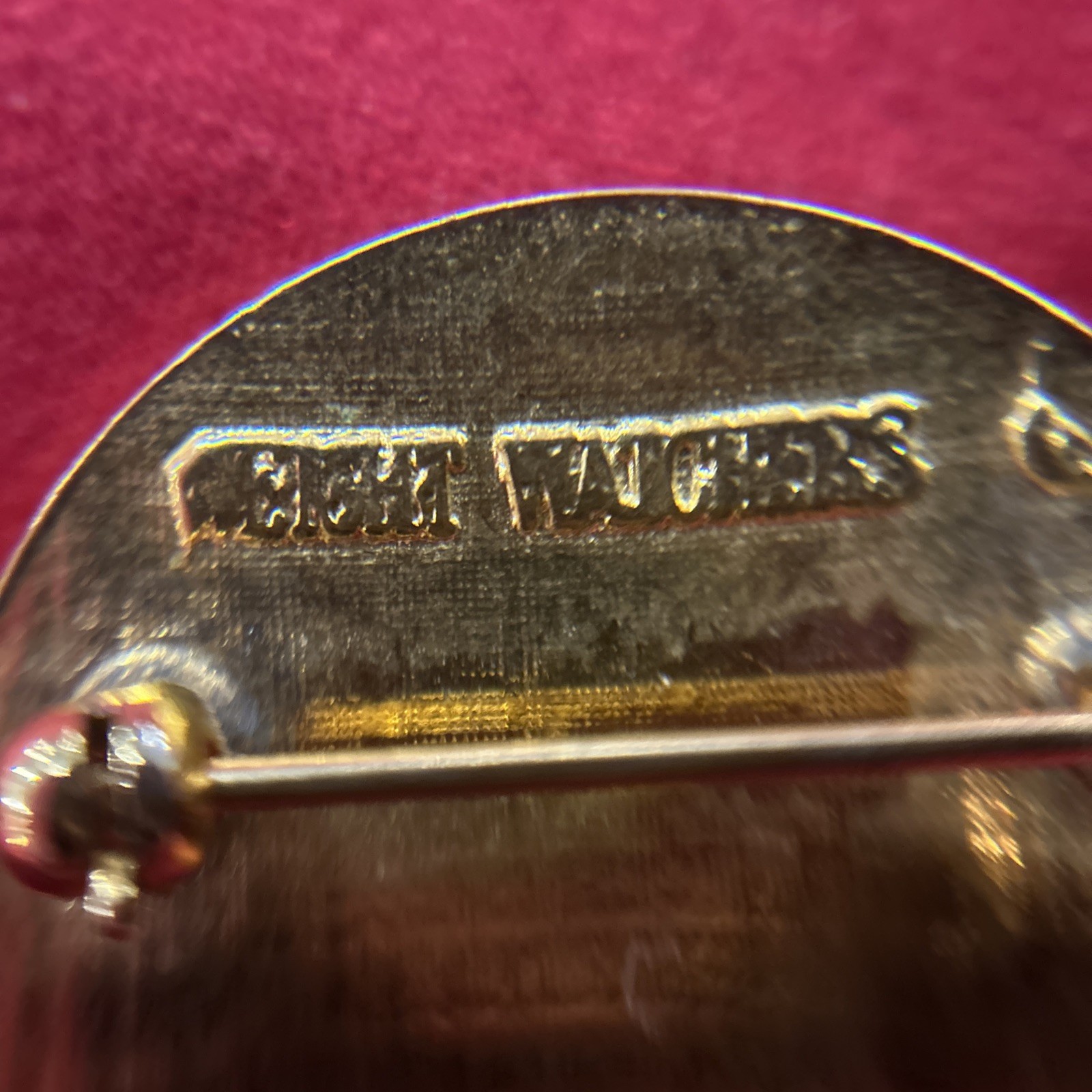 Weight Watcher 10 LB Black And Gold Toned Lapel Pin