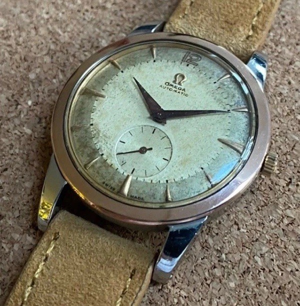 Omega Automatic 1950s Steel Jumbo, Small Seconds, Pre Seamaster Ref.2493-2