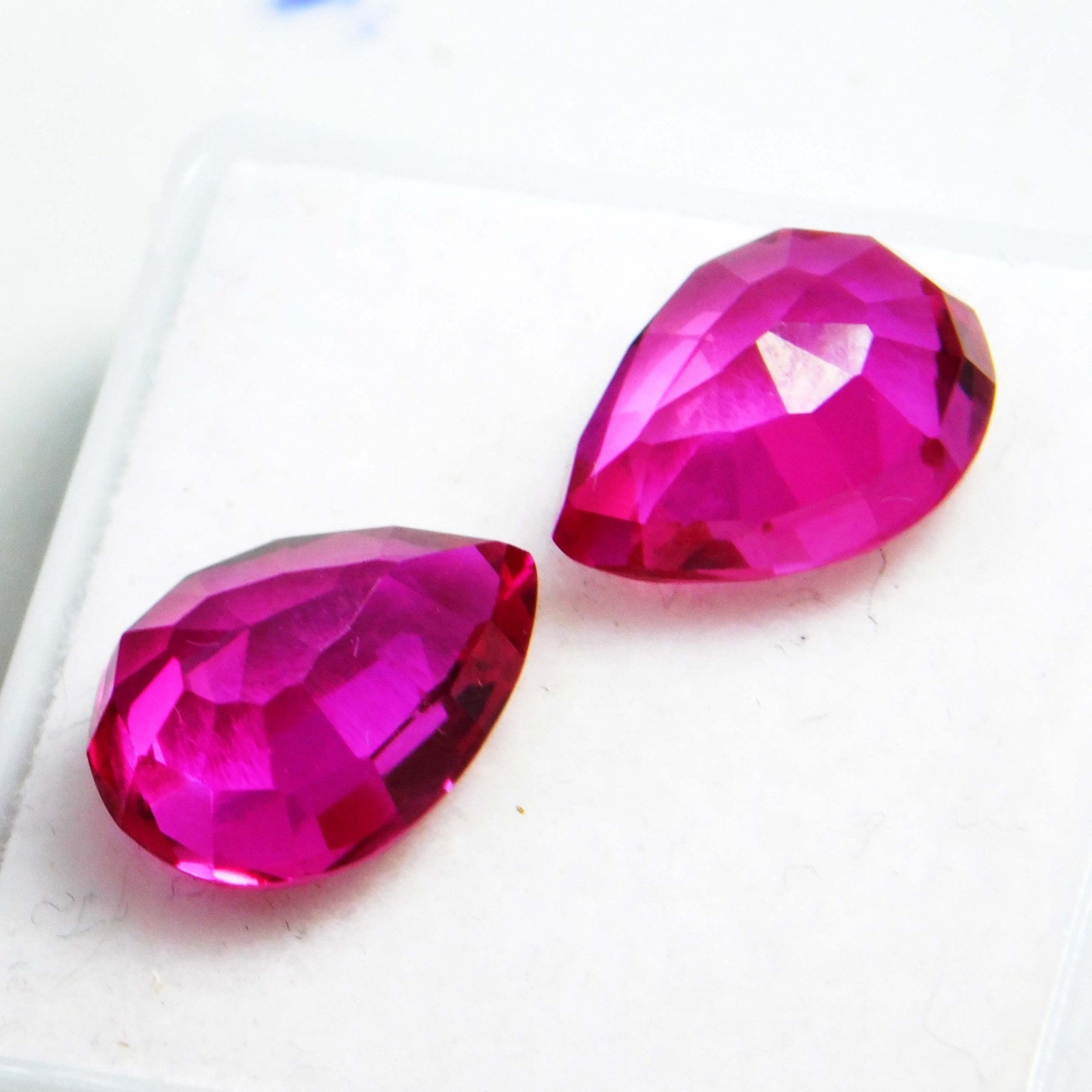 Certified 10.00 Ct Natural Mogok Pink Tourmaline Pear Cut Loose Gemstone Pair