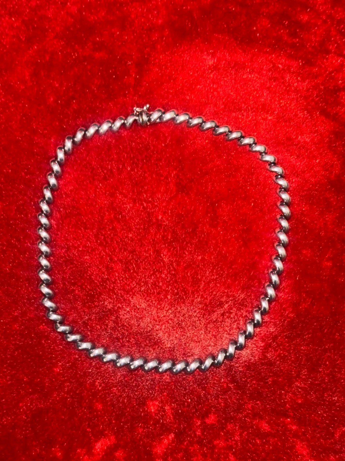 Vintage San Marco 925 Sterling Silver Macaroni Link Chain 19” Necklace 45 Grams