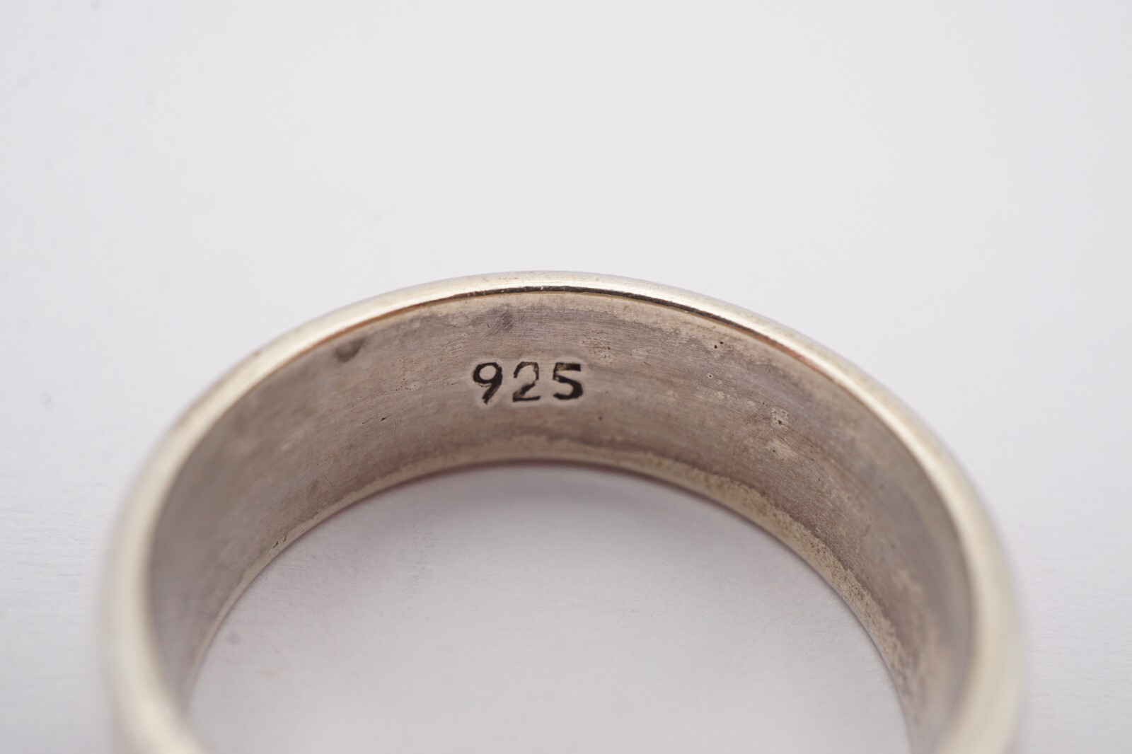 Sterling Silver 925 Barbed Wire Spinner Ring Size 8
