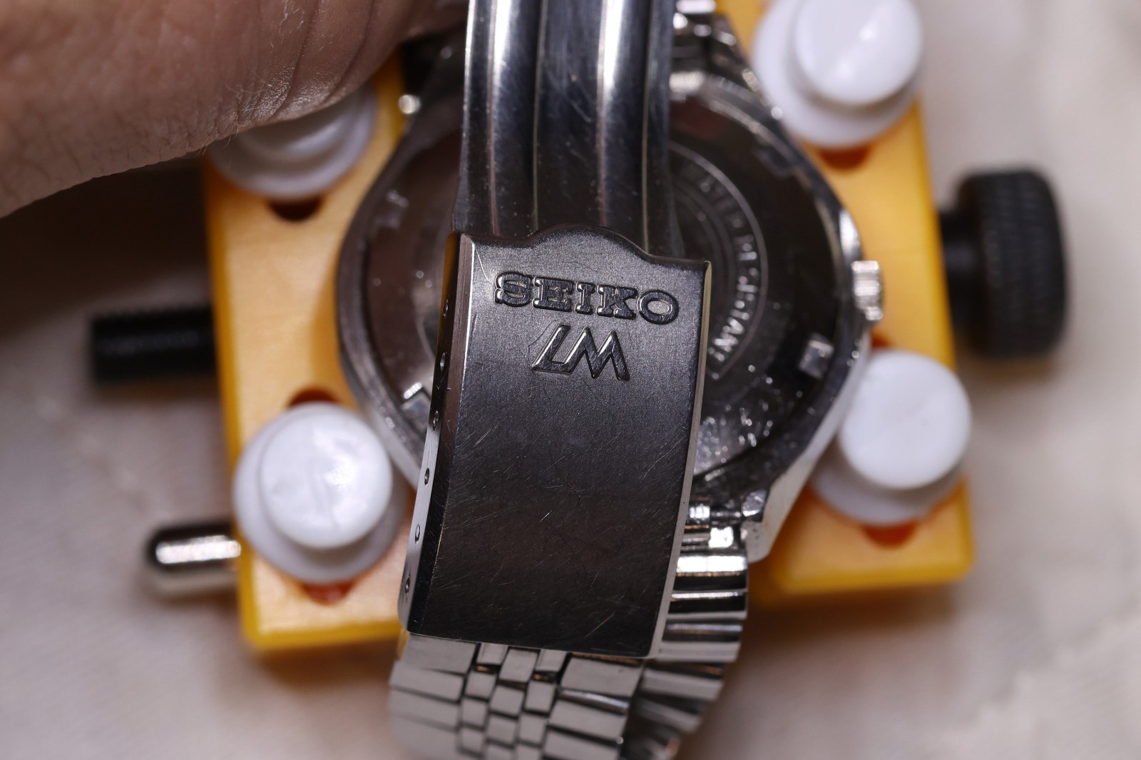Vintage SEIKO LORD MATIC 5606-7290 Brown Dial Faceted Eng/Kanji LM Automatic