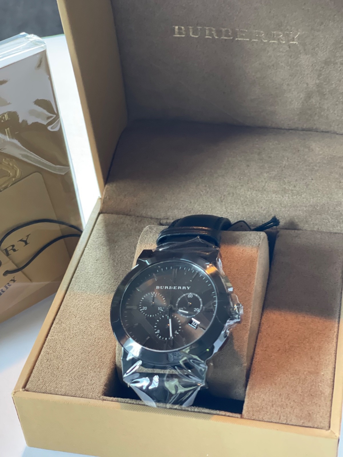 Burberry The City Chronograph Dark Grey Men’s Watch (BU9364) Brand New with Box