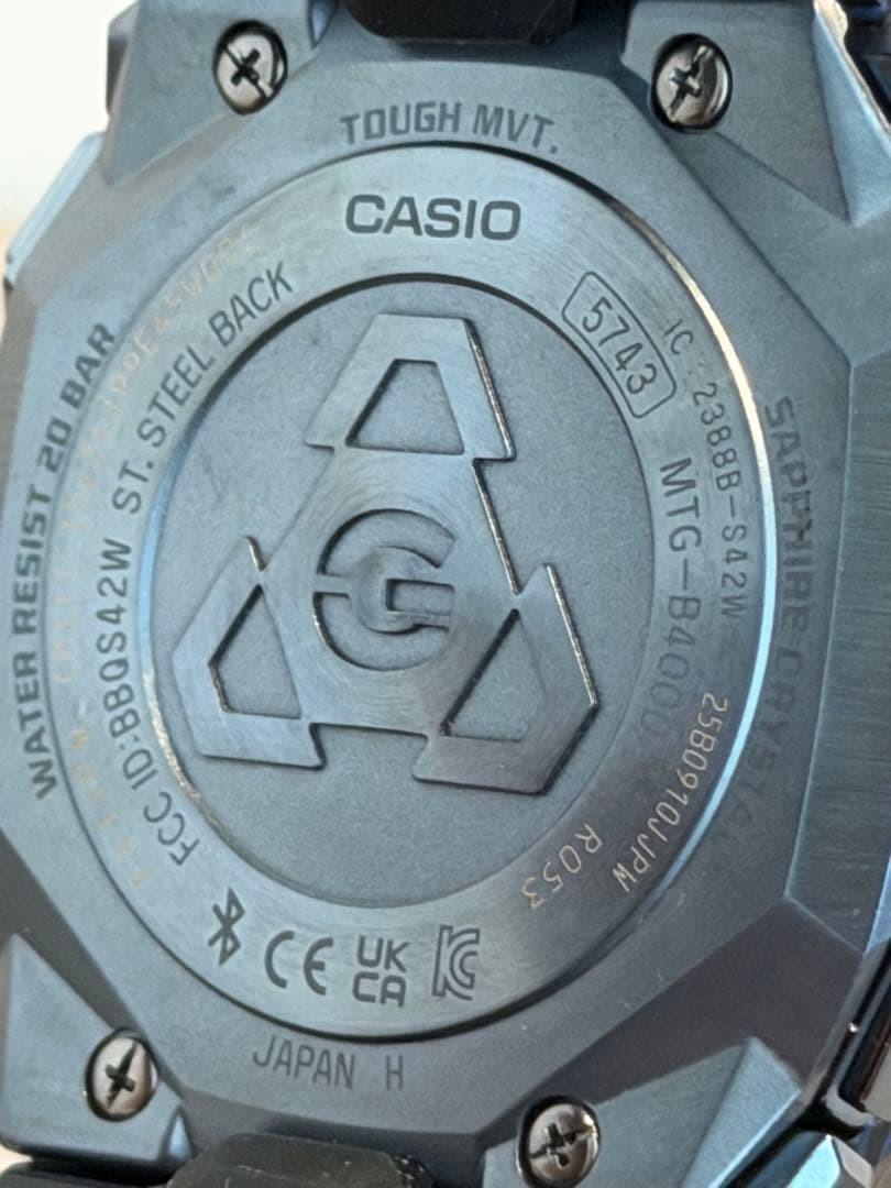 CASIO G-SHOCK MTG-B4000B-1A2JF Solar Watch Used