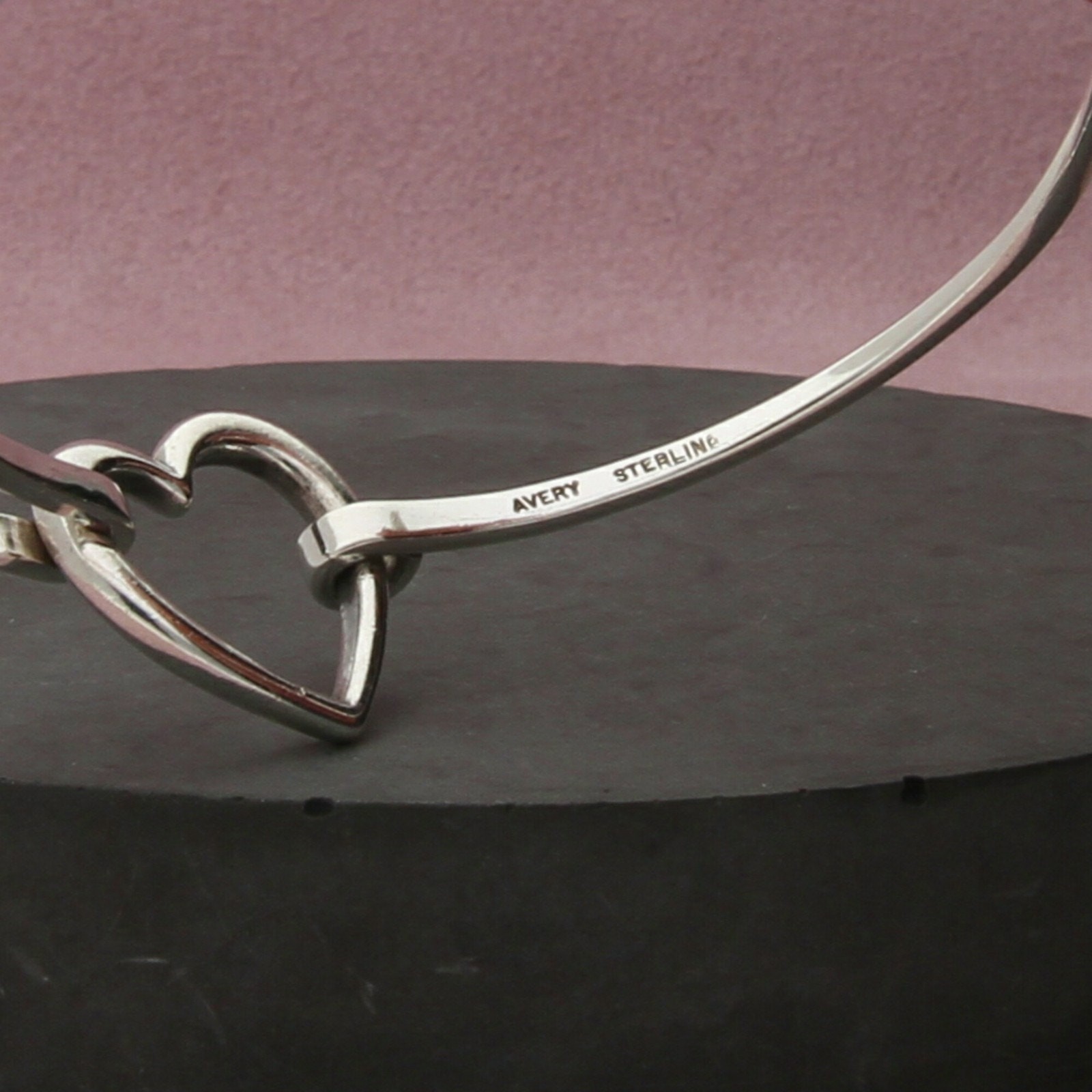 james avery sterling silver retired heart hook-on bracelet size 6.25in