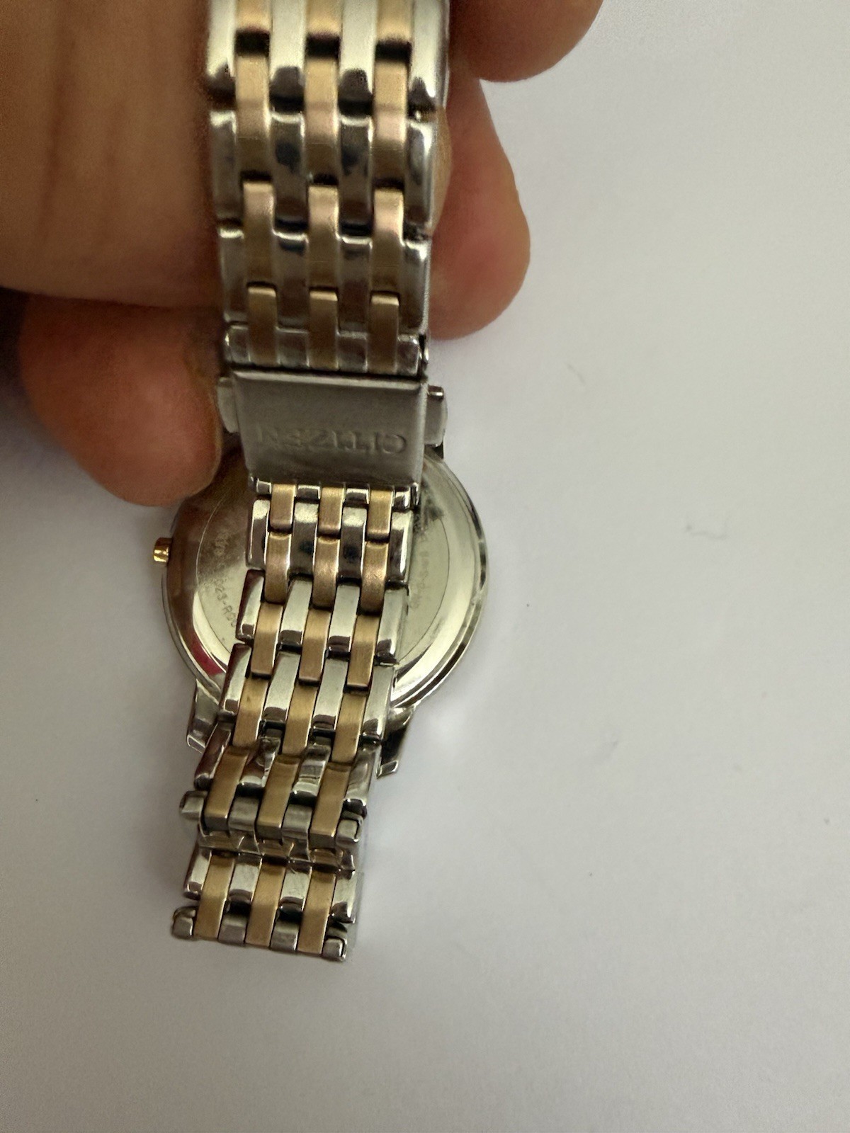 Citizen Eco-Drive Analog Watch 29.61mm Bicolor White Dial