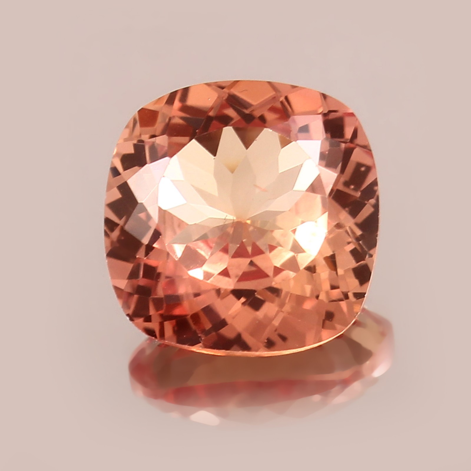 Natural Flawless Ceylon Padparadscha Sapphire Cushion Cut Loose Gemstone 16.25Ct