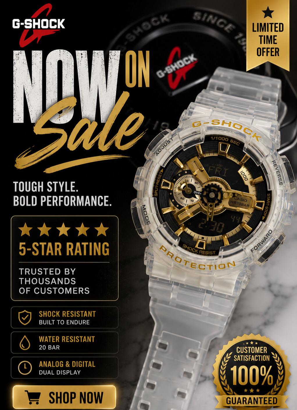 Casio G-Shock Unisex Watch 48mm NEW WITH BOX
