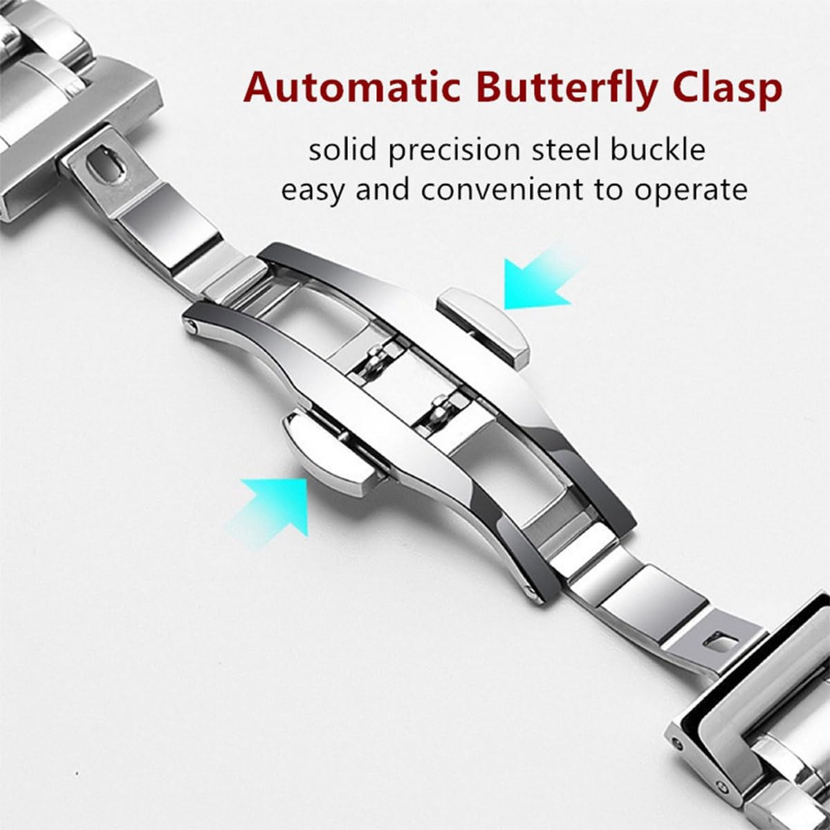 Metal Universal Stainless Steel Replacement Watch Straps Bands Accessories