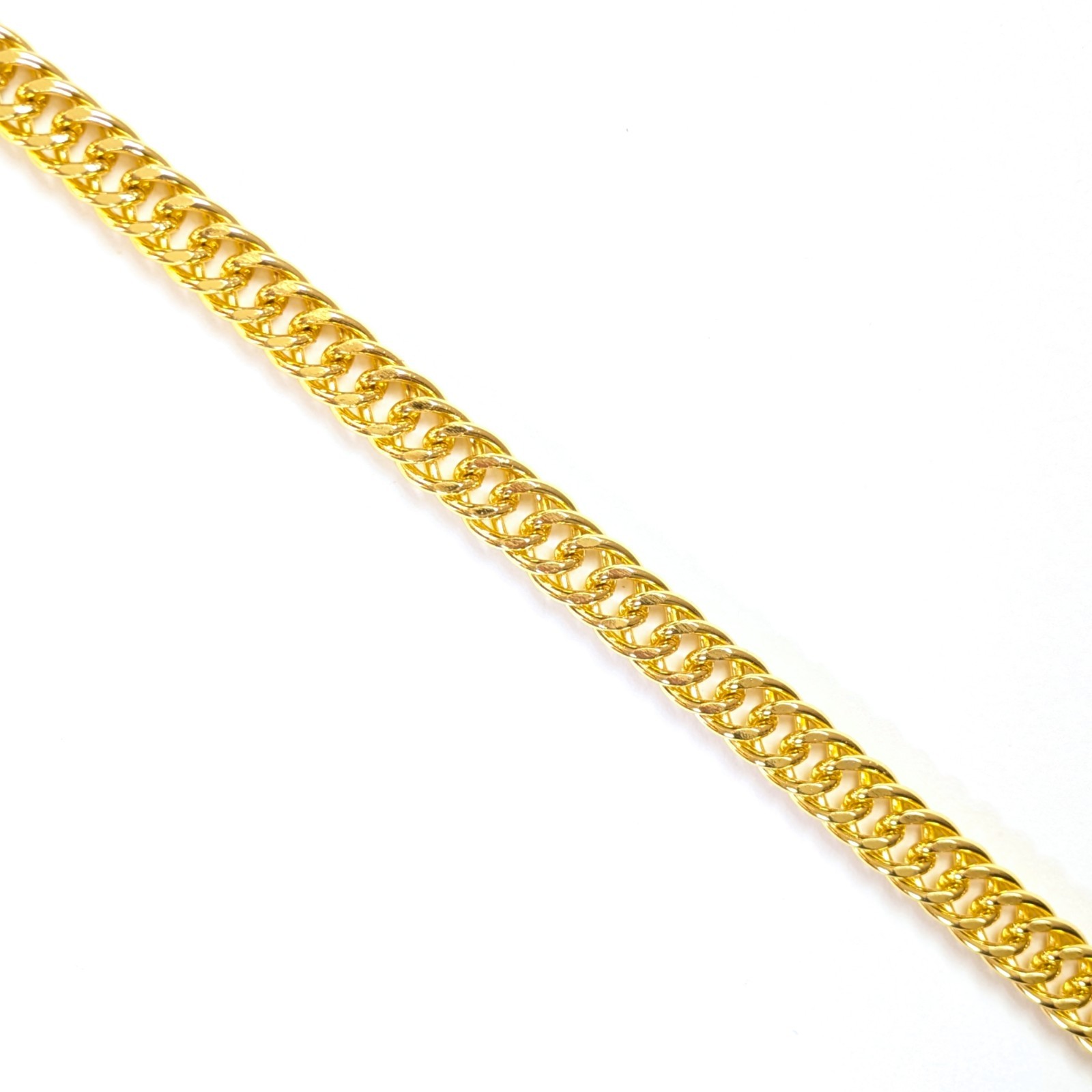 STAINLESS STEEL CHAIN NECKLACE 30 Inches Long, 9.5mm Cuban Link, Gold/Golden
