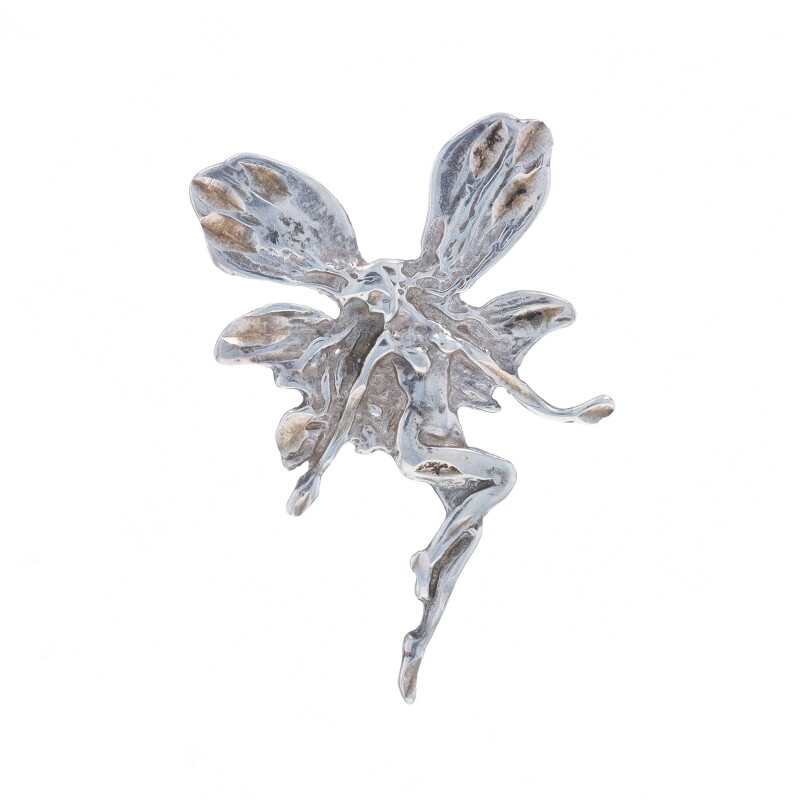 Sterling Silver Flying Fairy Pendant – 925