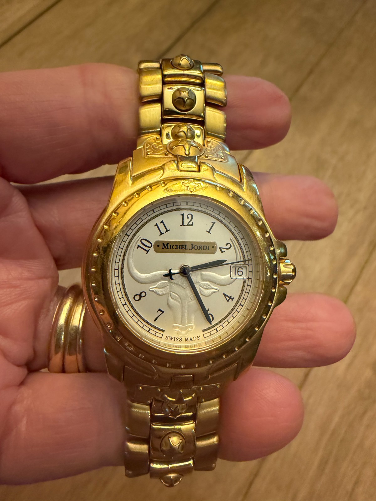 Excellent condition Michel Jordi 8200 Spirit of the West Longhorn watch