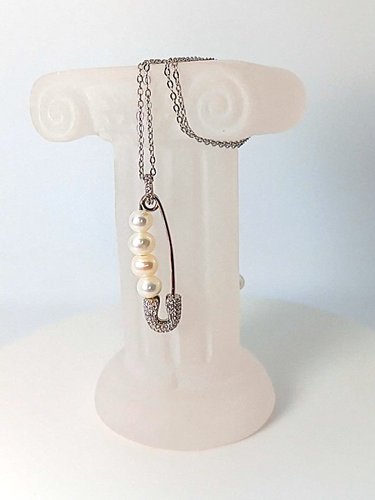 🔥🔥🔥Exclusive 23.30ct Freshwater Pearl Pendant Necklace in Silver & Gold
