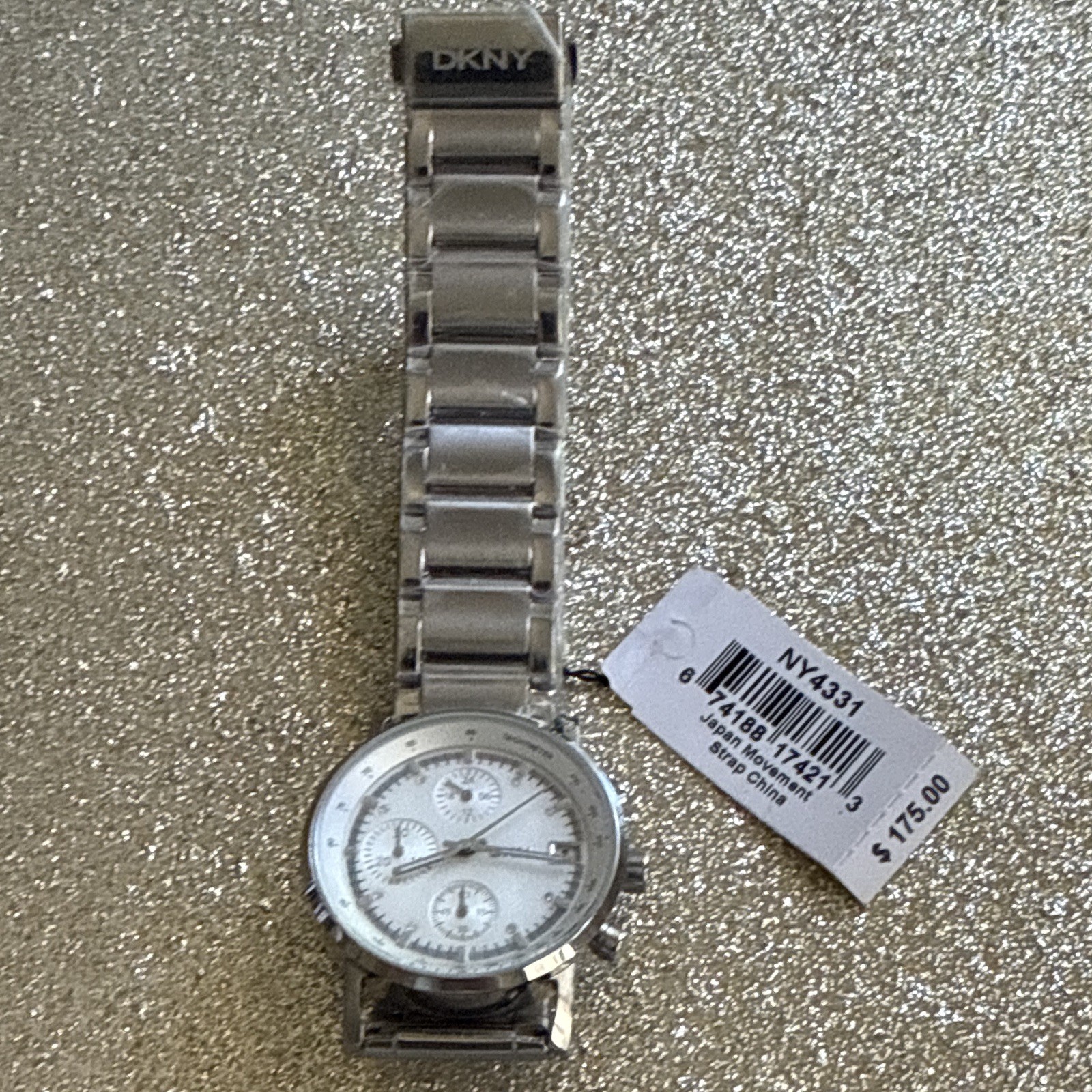 DKNY NY4331 Women’s Stainless Steel Chronograph Quartz Watch New With Tags
