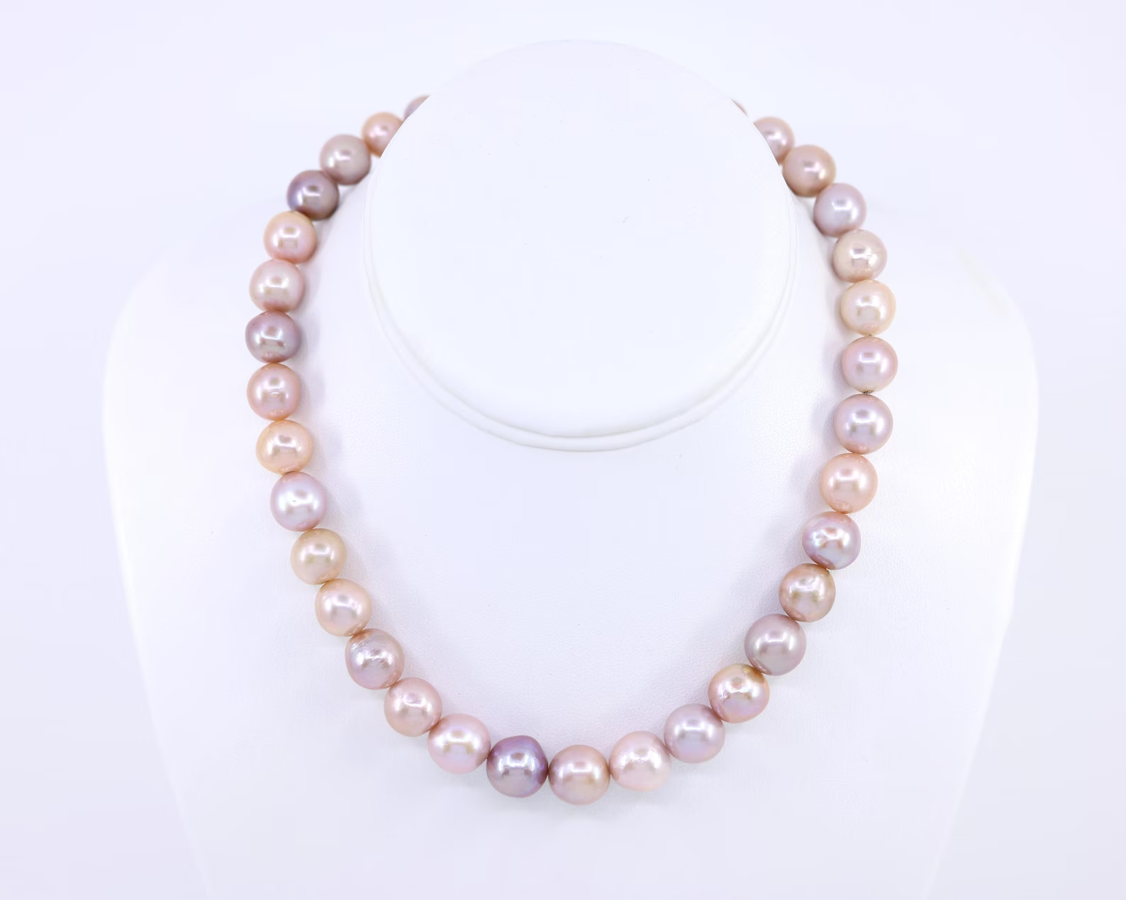 Baroque Pearl Necklace | Multicolor Pink Pearls | Gold Filled, 14 to 17″