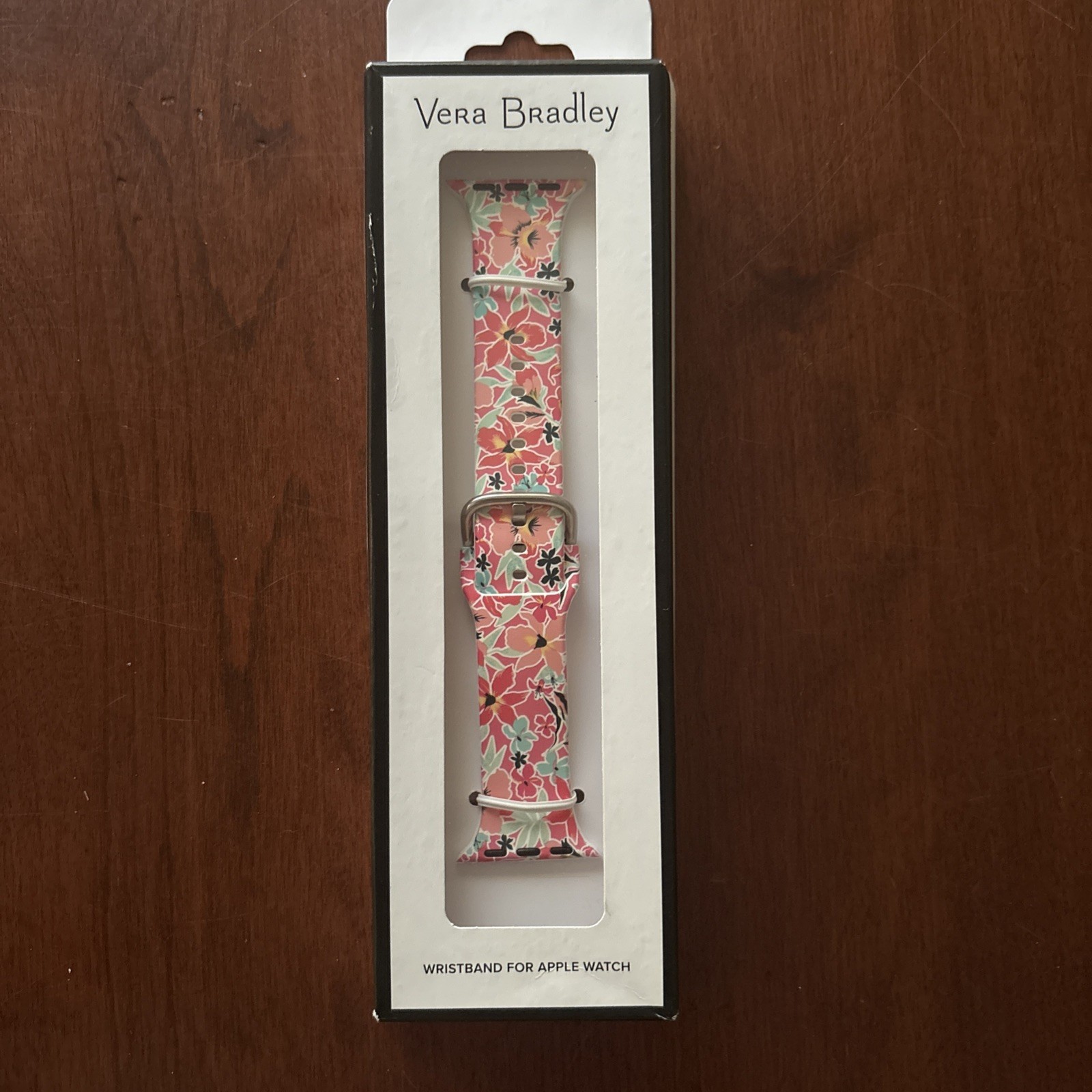 Vera Bradley Floral Watchband S/M 38mm-40mm Rain Forest Lilly Coral NIB