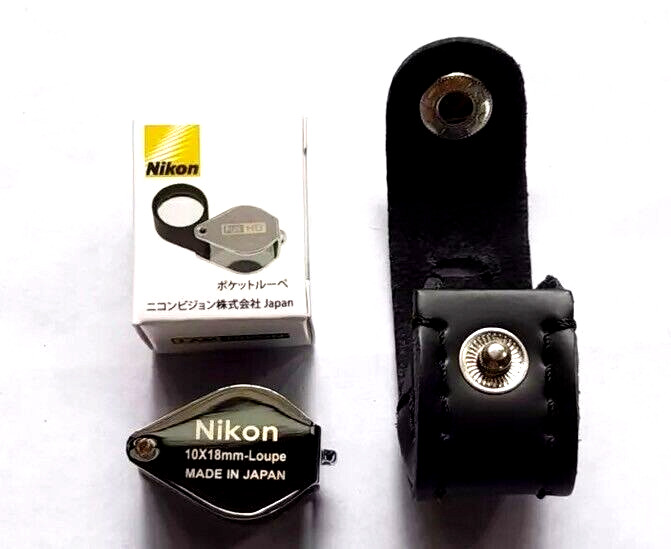 Nikon 10X18mm Full HD Loupe Foldable Pocket Amulet Magnify Small Figure Details