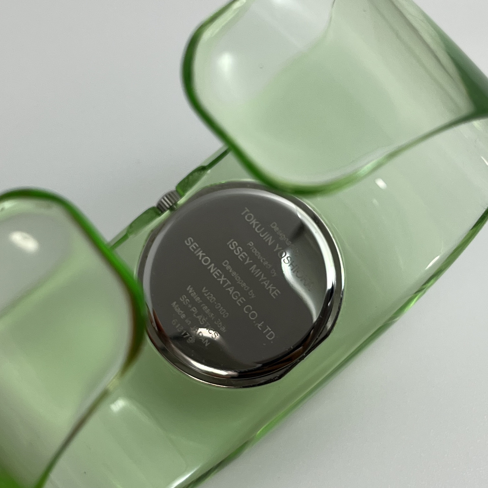 Seiko Issey Miyake O NY0W001 Tokujin Yoshioka Qz Light Green Bungle Case #B779