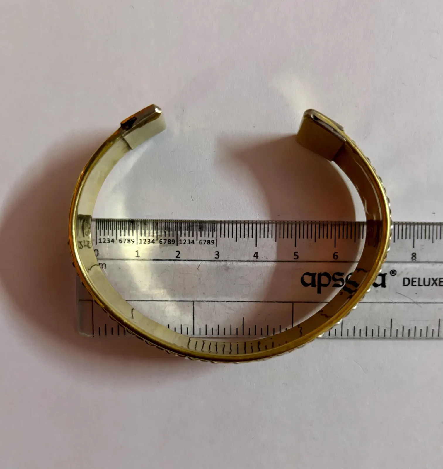 1Pc Pure Ashtadhatu Copper Brass Silver Healing Bangle Cuff Bracelet Spiritual